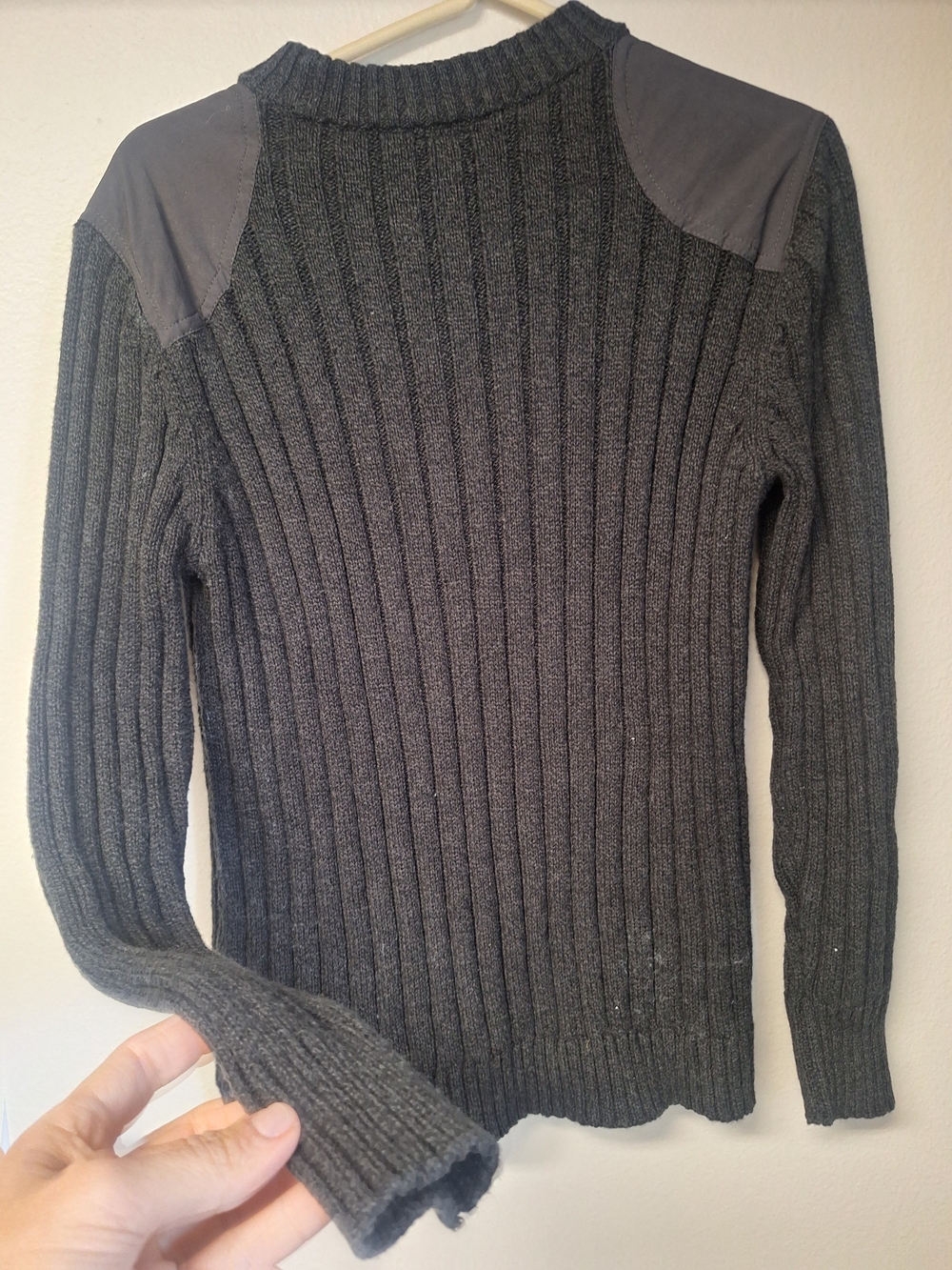 Patagonia Men's Ribbed Crewneck Sweater - Charcoal Gray